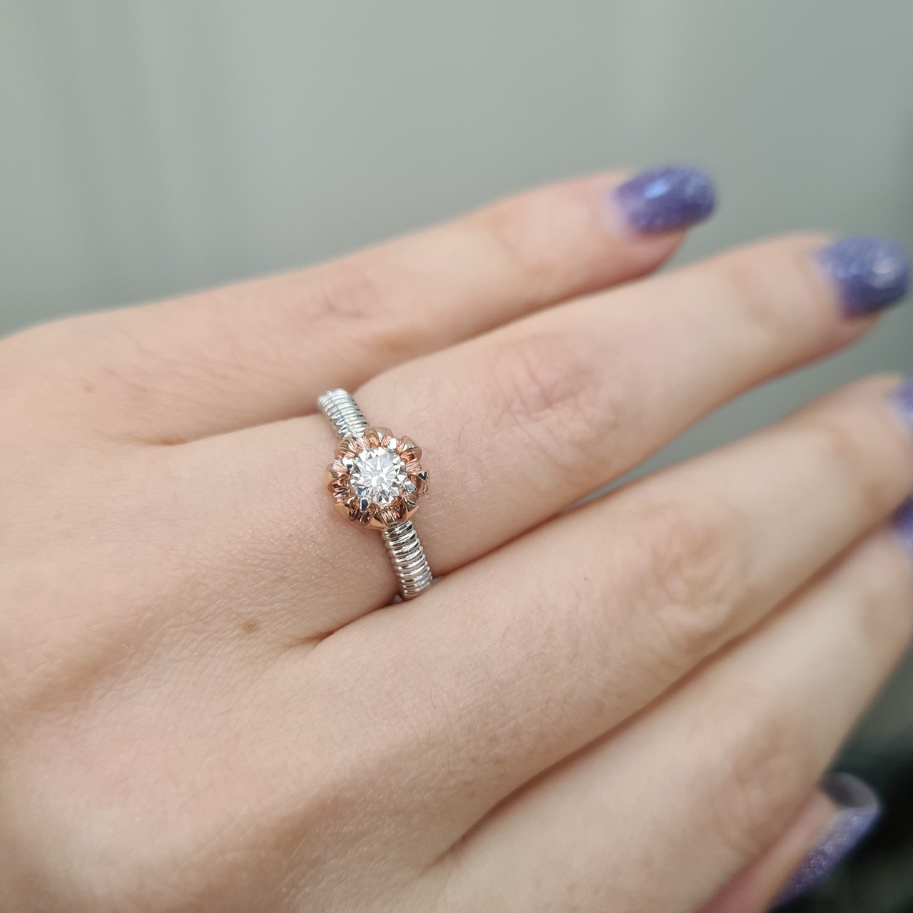 Кольцо Deimantas 95968465 16,5р 3,56гр 0,35ct. купить,NaN