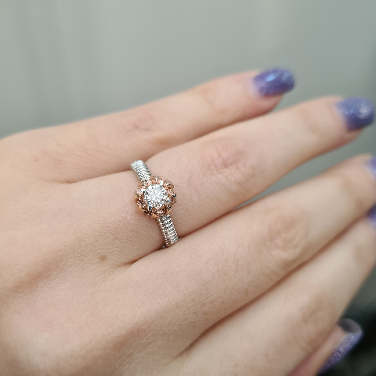 Кольцо Deimantas 95968465 16,5р 3,56гр 0,35ct. купить,NaN
