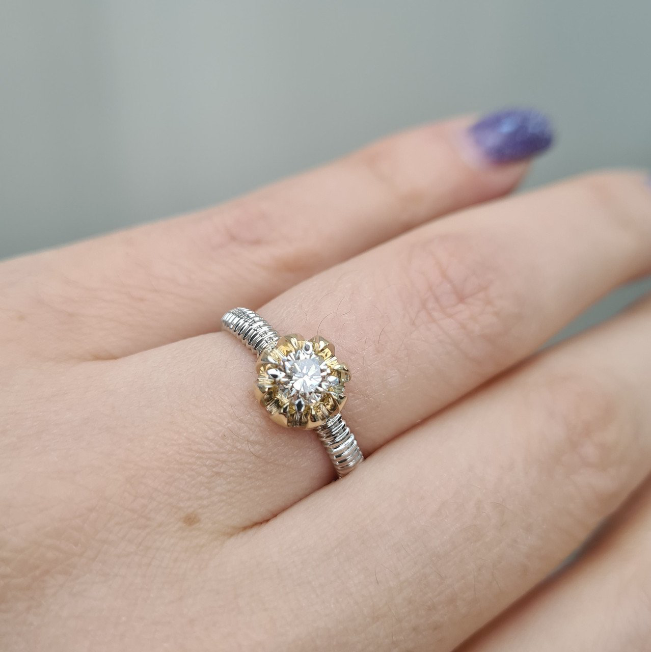 Кольцо Deimantas 95968472 16,5р 3,5гр 0,40ct. купить,NaN