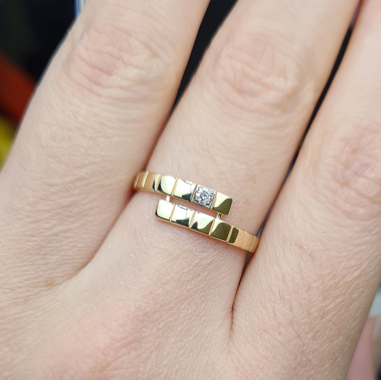 Кольцо Deimantas 98167491 18,5р 1,5гр 0,05ct. купить,NaN