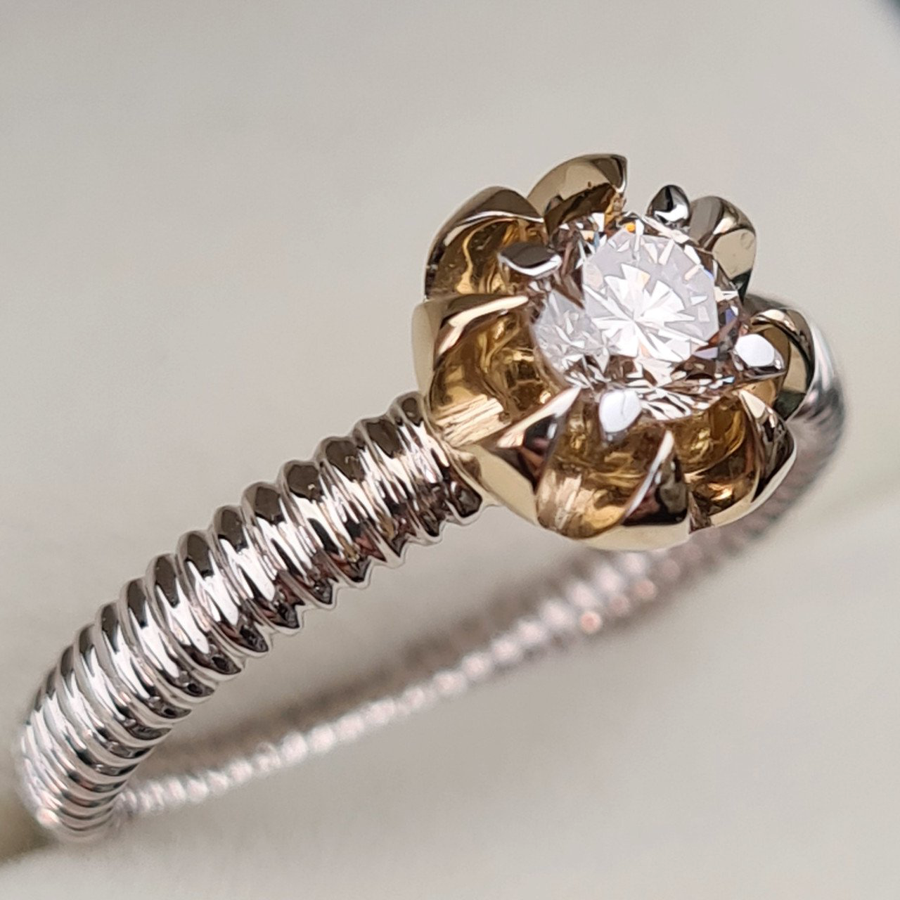 Кольцо Deimantas 95968472 16,5р 3,5гр 0,40ct. купить,NaN