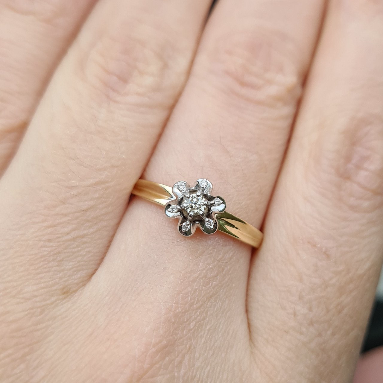 Кольцо Deimantas 98168841 18р 2,63гр 0,105ct. купить,NaN