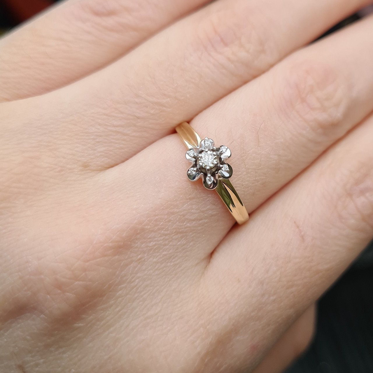 Кольцо Deimantas 98168841 18р 2,63гр 0,105ct. купить,NaN