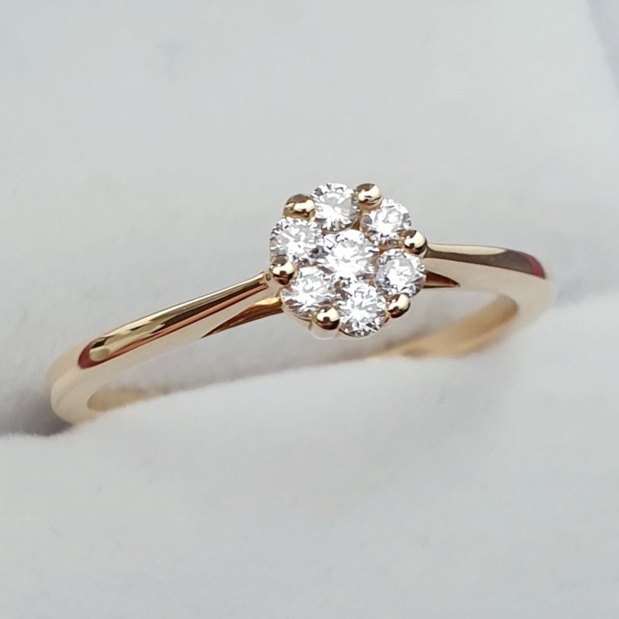 Кольцо 71900697 Deimantas 17,3р 2,44гр 0,20ct. купить,NaN