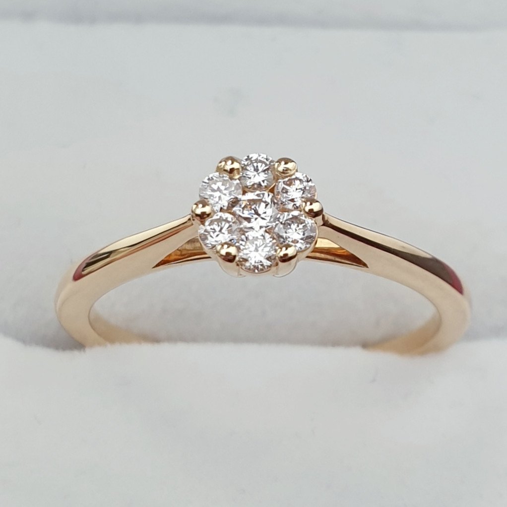 Кольцо 71900697 Deimantas 17,3р 2,44гр 0,20ct. купить,NaN