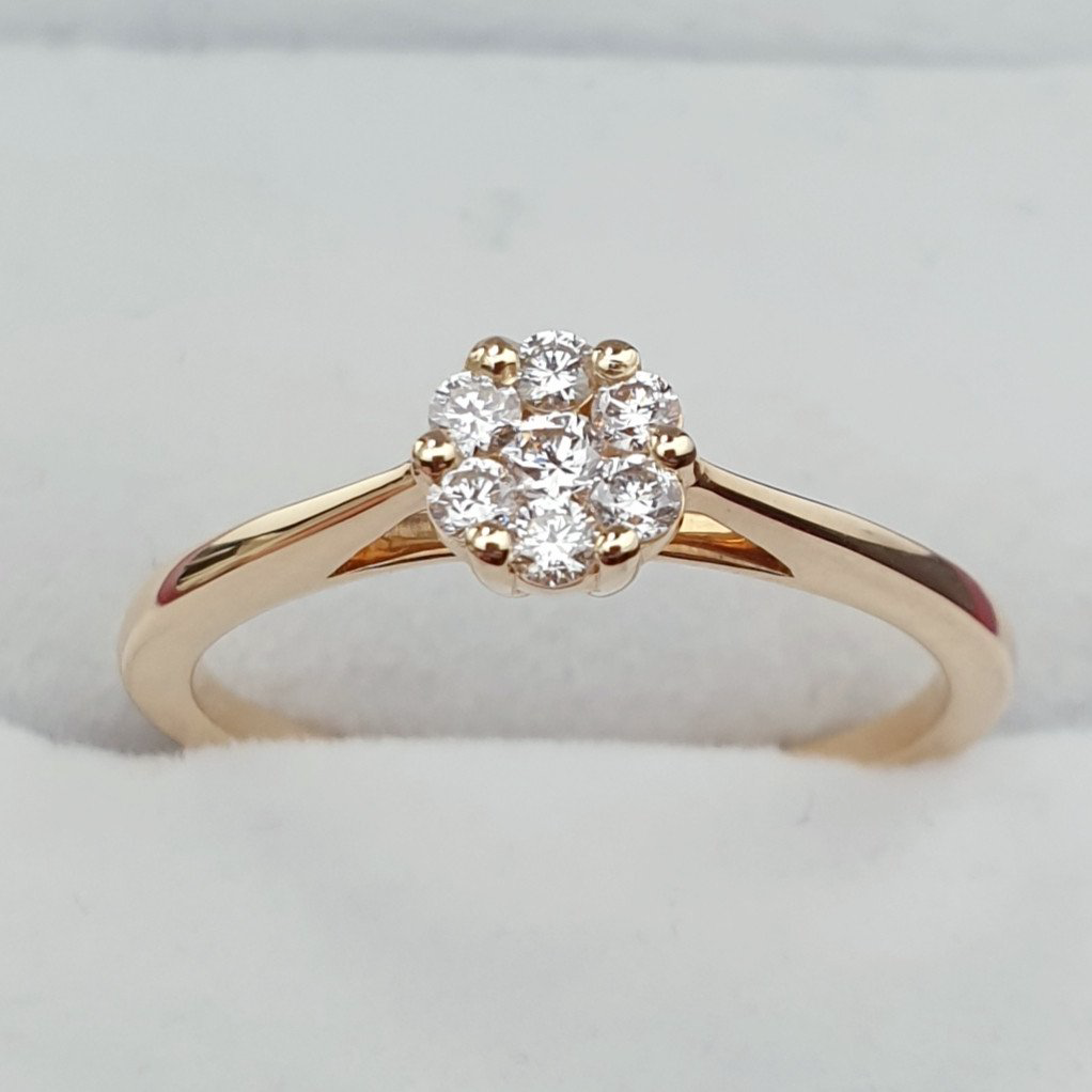 Кольцо 71900697 Deimantas 17,3р 2,44гр 0,20ct. купить,NaN