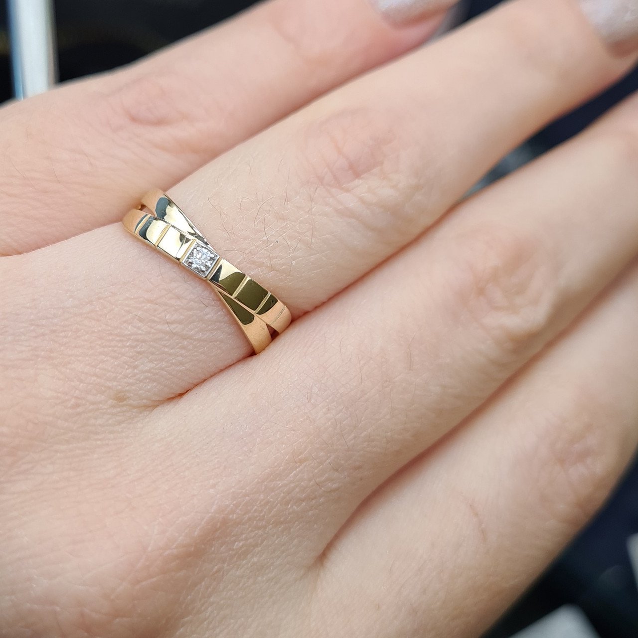 Кольцо Deimantas 98169561 17,5р 1,39гр 0,041ct. купить,NaN