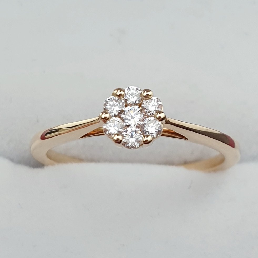 Кольцо 71900697 Deimantas 17,3р 2,44гр 0,20ct. купить,NaN