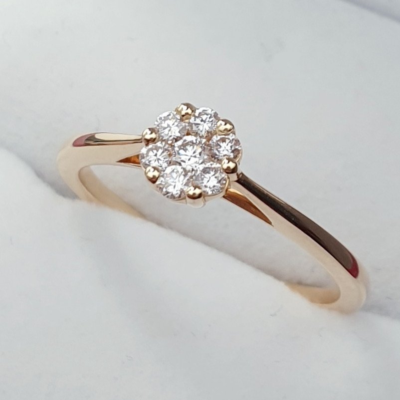 Кольцо 71900697 Deimantas 17,3р 2,44гр 0,20ct. купить,NaN