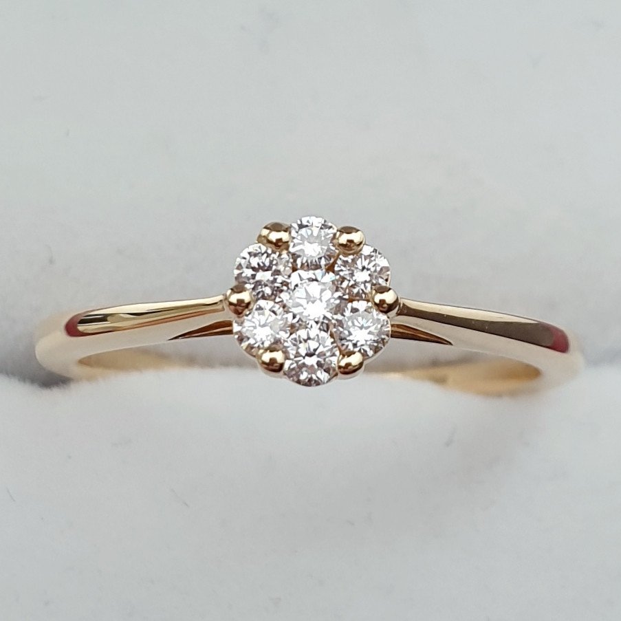 Кольцо 71900697 Deimantas 17,3р 2,44гр 0,20ct. купить,NaN