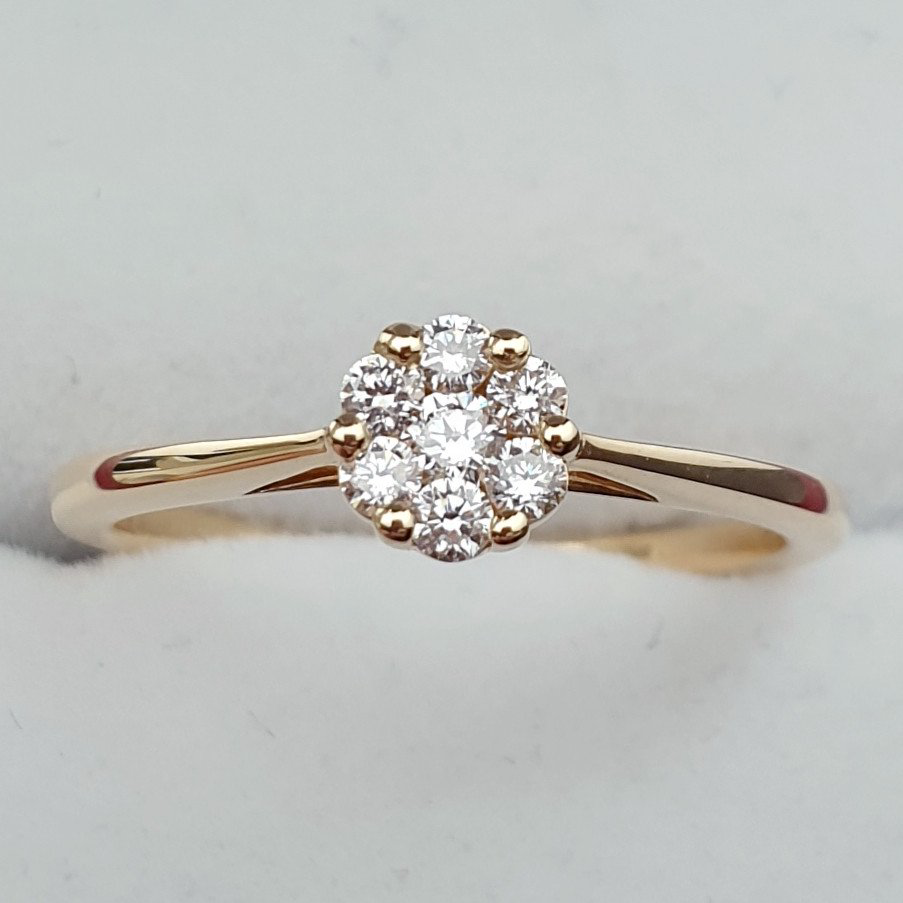 Кольцо 71900697 Deimantas 17,3р 2,44гр 0,20ct. купить,NaN