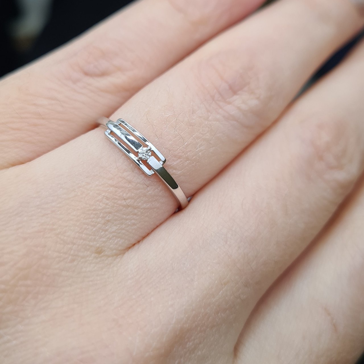 Кольцо Deimantas 98169537 17,5р 0,91гр 0,025ct. купить,NaN