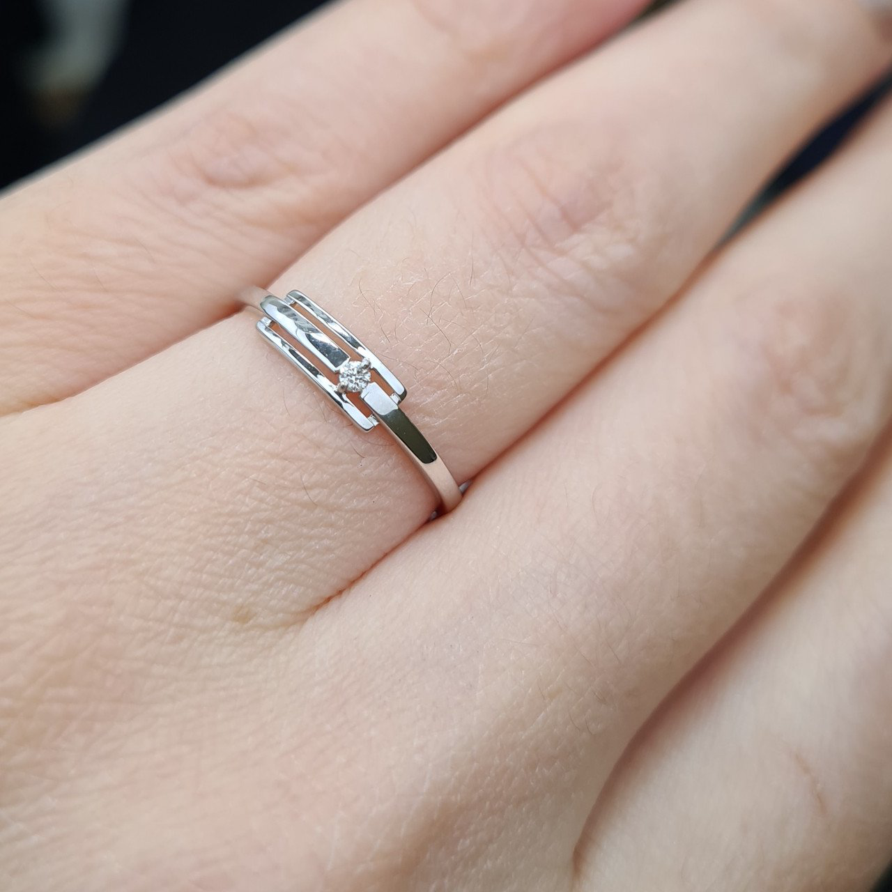 Кольцо Deimantas 98169537 17,5р 0,91гр 0,025ct. купить,NaN