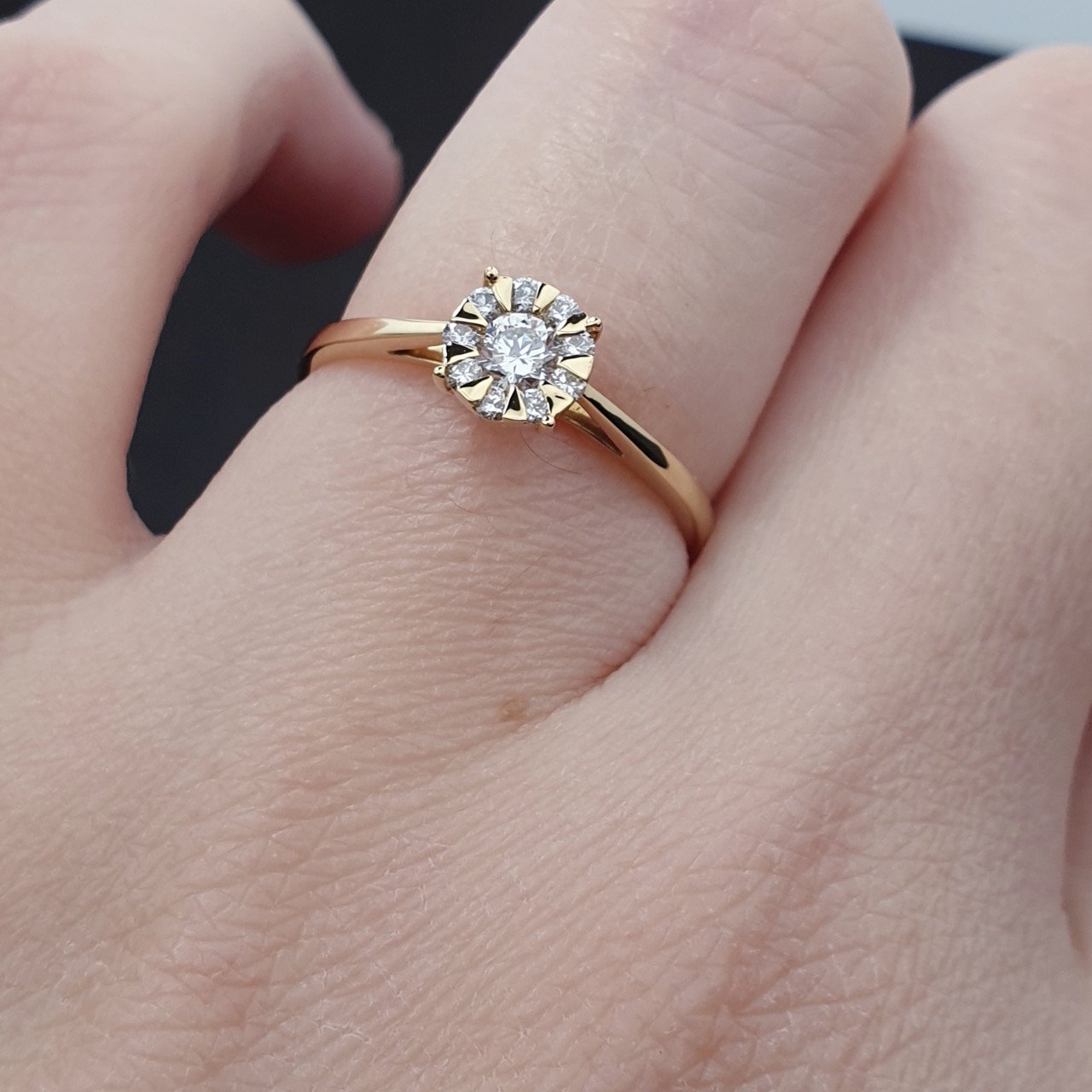 Кольцо Deimantas 71900755 16,8р 1,78гр 0,26ct. купить,NaN