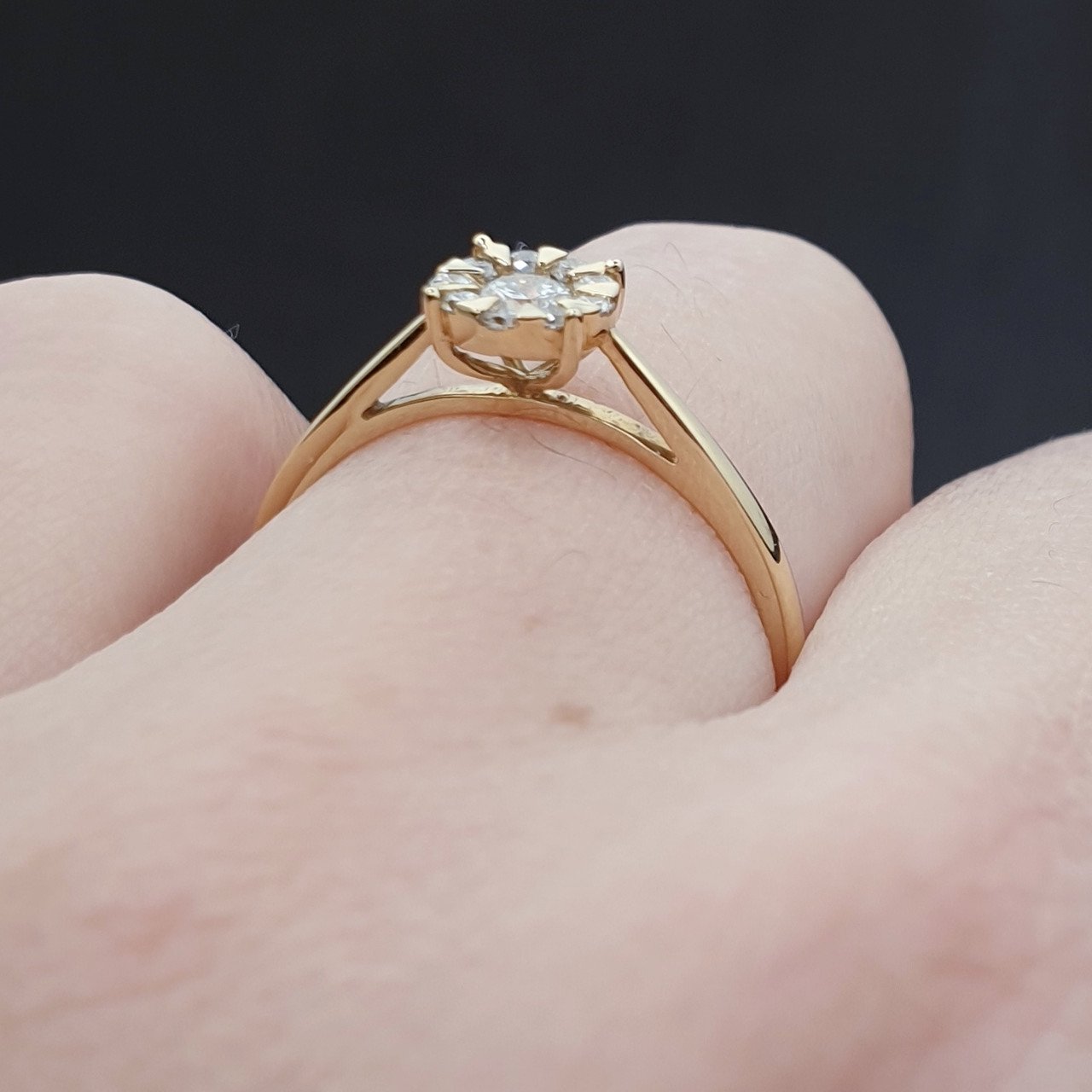 Кольцо Deimantas 71900755 16,8р 1,78гр 0,26ct. купить,NaN