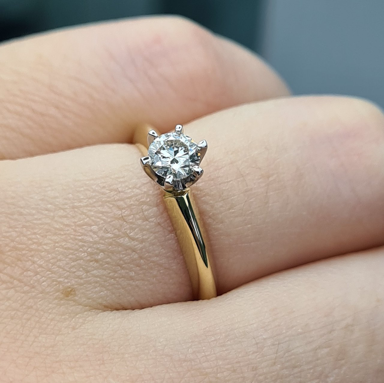 Кольцо Deimantas 69846084 16,5р 2,86гр 0,40ct. купить,NaN