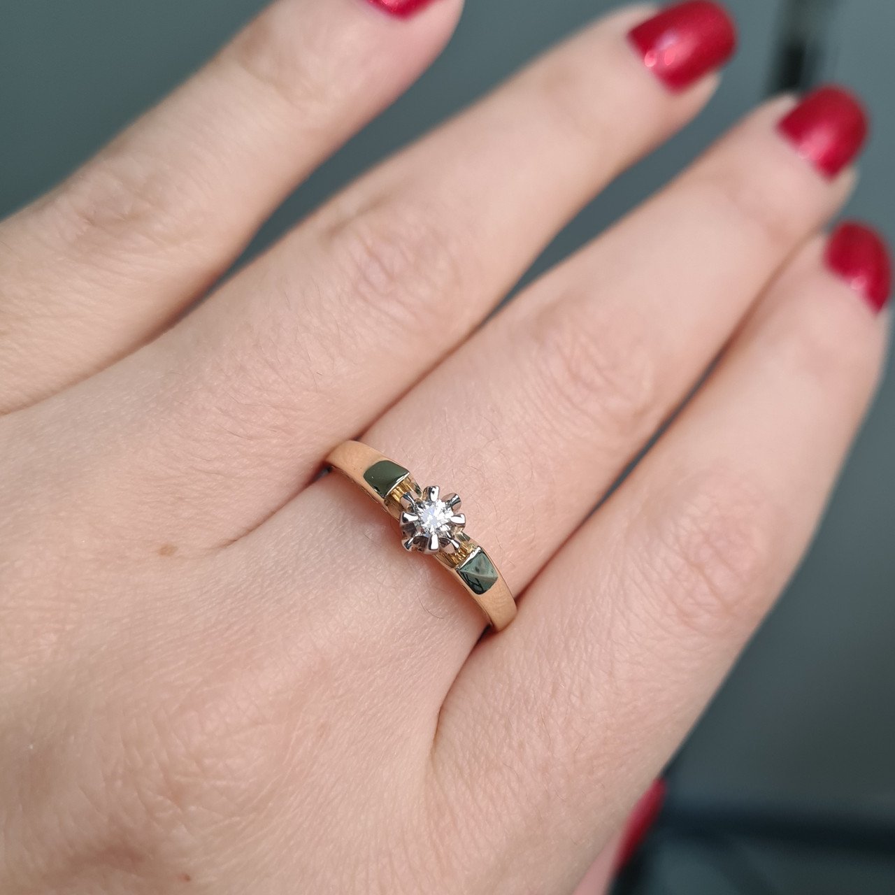 Кольцо Deimantas 98169691 17,5р 2,76гр 0,118ct. купить,NaN