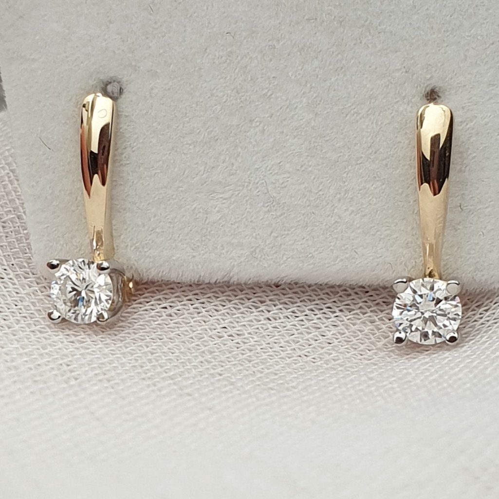 Серьги Deimantas 72154037 2,17гр 0,36ct. купить,NaN