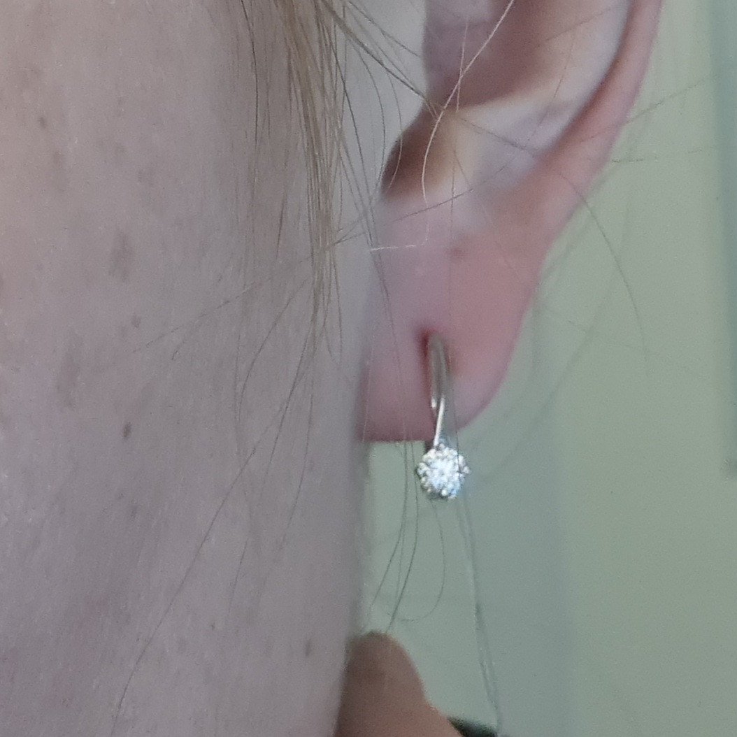 Серьги Deimantas 98178113 2,3гр 0,407ct. купить,NaN