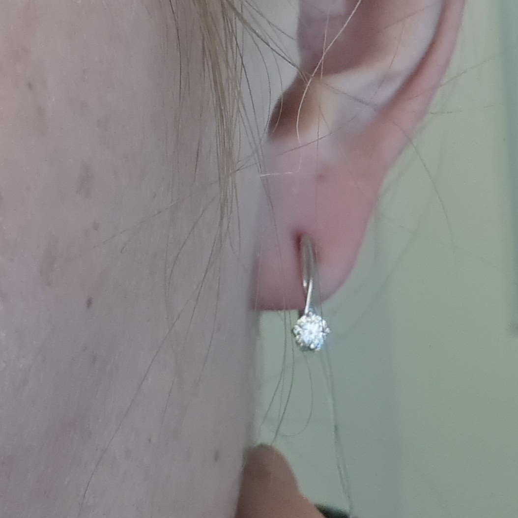 Серьги Deimantas 98178113 2,3гр 0,407ct. купить,NaN