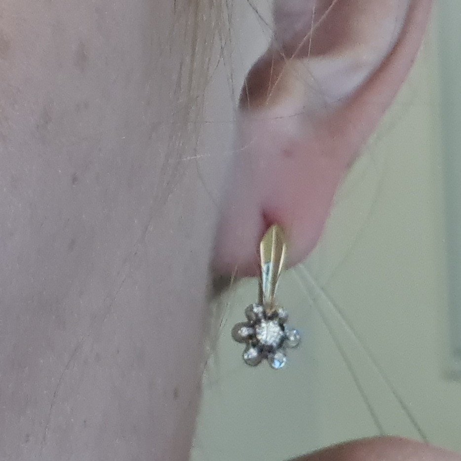 Серьги Deimantas 98178147 3,73гр 0,226ct. купить,NaN