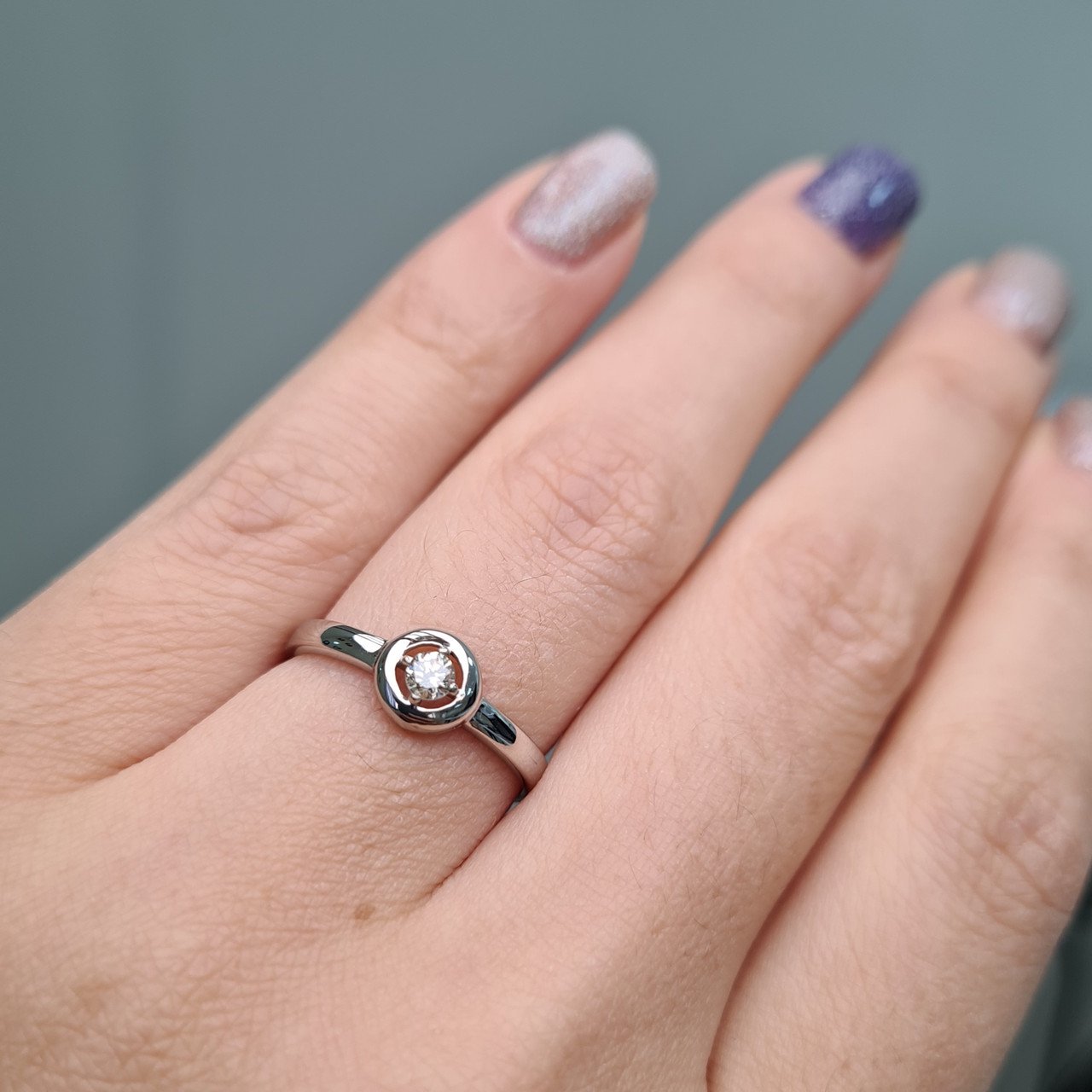 Кольцо Deimantas 94448788 17,5р 1,84гр 0,12ct. купить,NaN