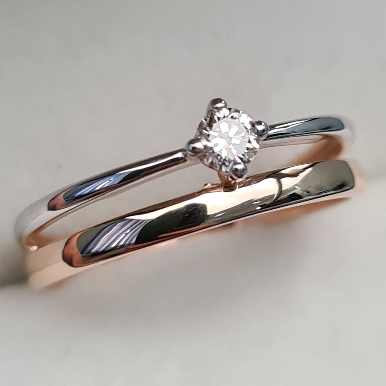 Кольцо Deimantas 94449499 16,5р 1,69гр 0,10ct. купить,NaN