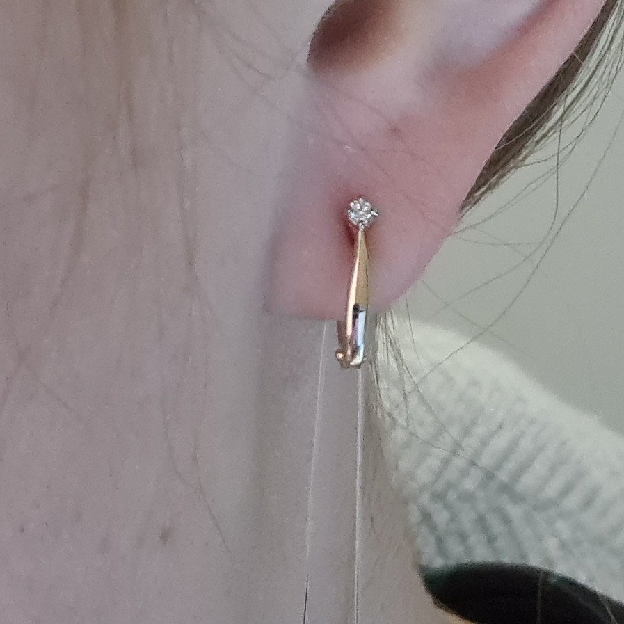Серьги Deimantas 98178199 1,35гр 0,063ct. купить,NaN