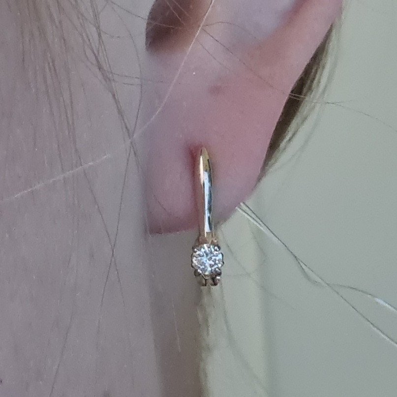 Серьги Deimantas 98178226 1,6гр 0,23ct. купить,NaN