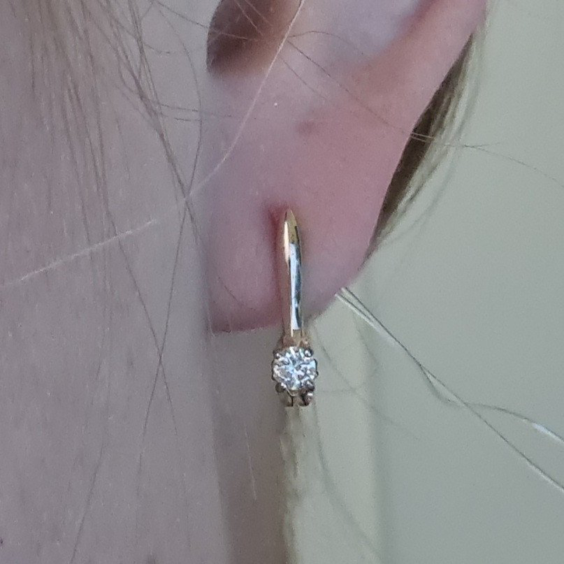 Серьги Deimantas 98178226 1,6гр 0,23ct. купить,NaN