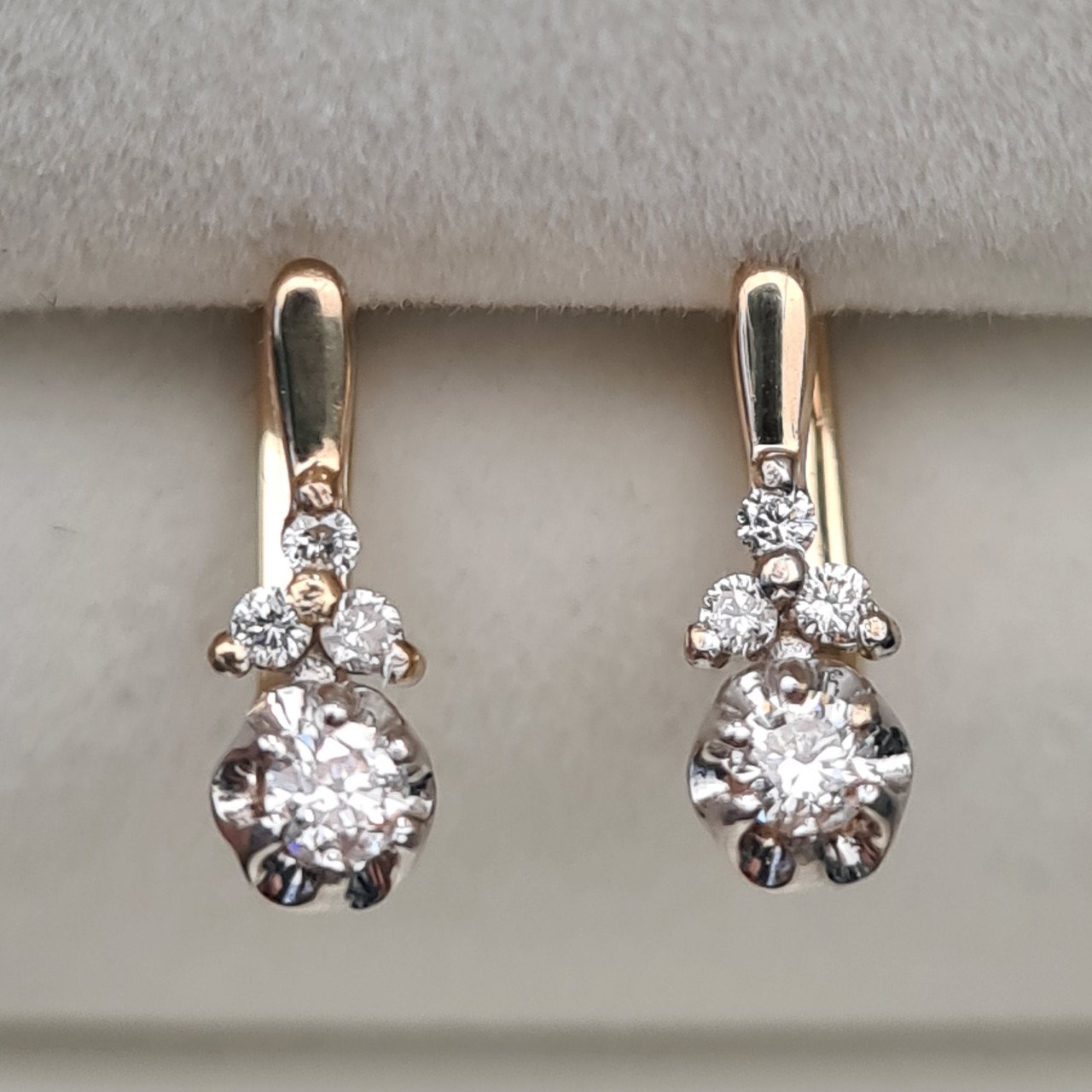 Серьги Deimantas 1,99гр 0,24ct. купить,NaN