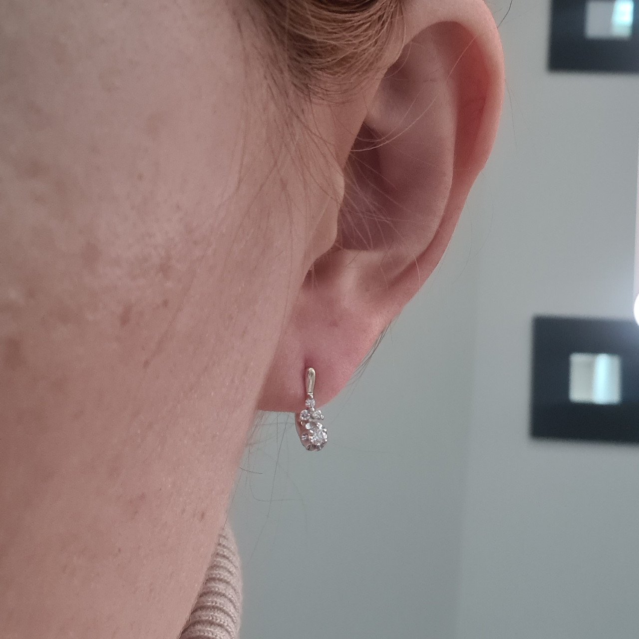 Серьги Deimantas 1,99гр 0,24ct. купить,NaN