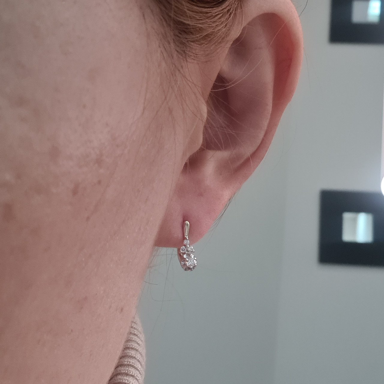 Серьги Deimantas 1,99гр 0,24ct. купить,NaN