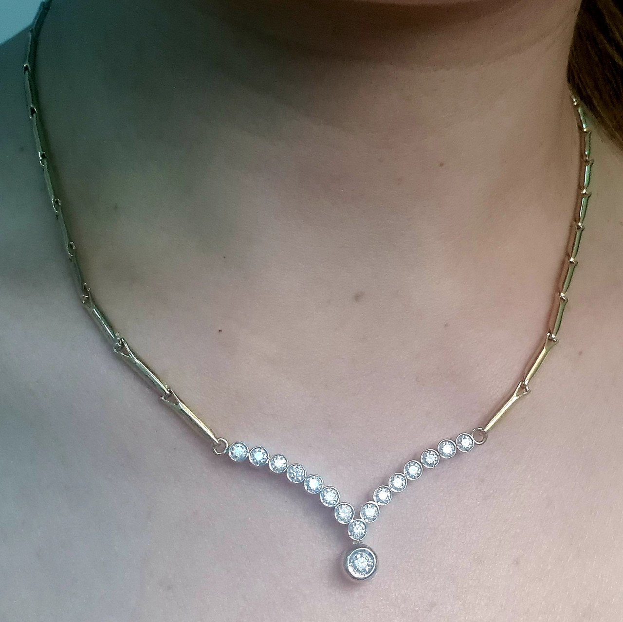 Колье Deimantas 96145856 19,09гр 1,20ct. купить,NaN