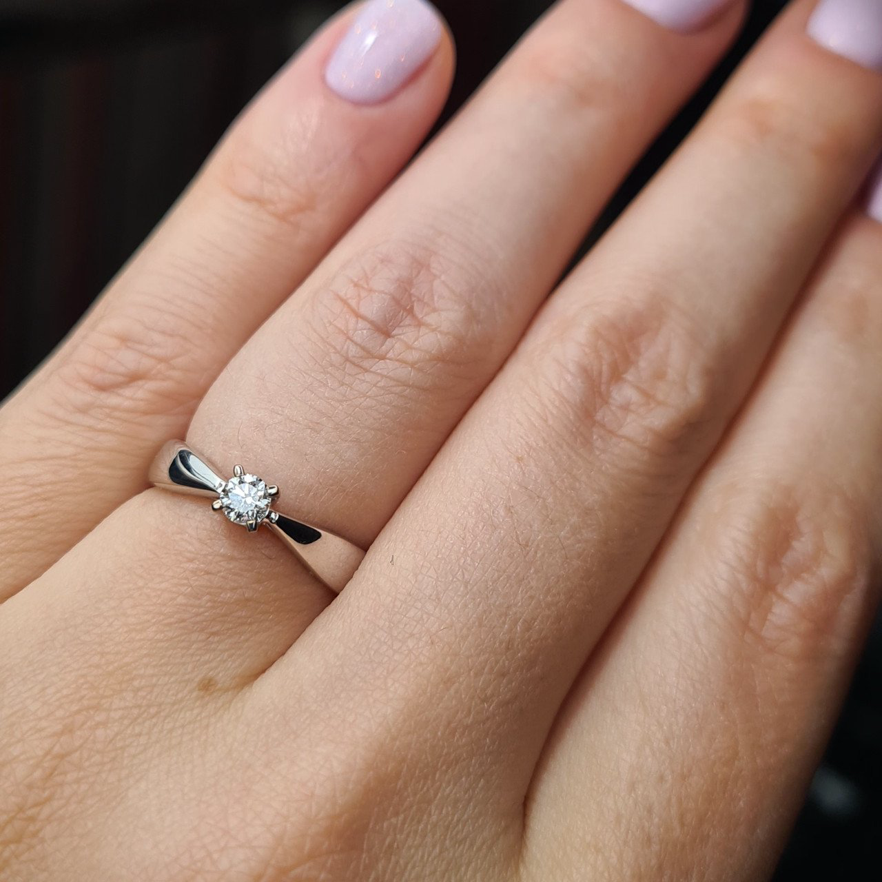 Кольцо Deimantas 84537243 16,5р 3,29гр 0,16ct. купить,NaN