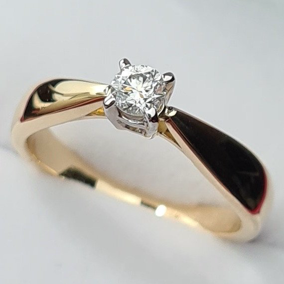 Кольцо Deimantas 84537276 16,5р 3,24гр 0,15ct. купить,NaN