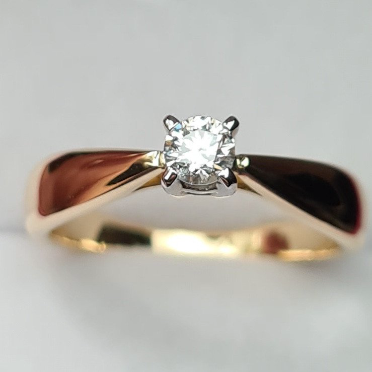 Кольцо Deimantas 84537276 16,5р 3,24гр 0,15ct. купить,NaN