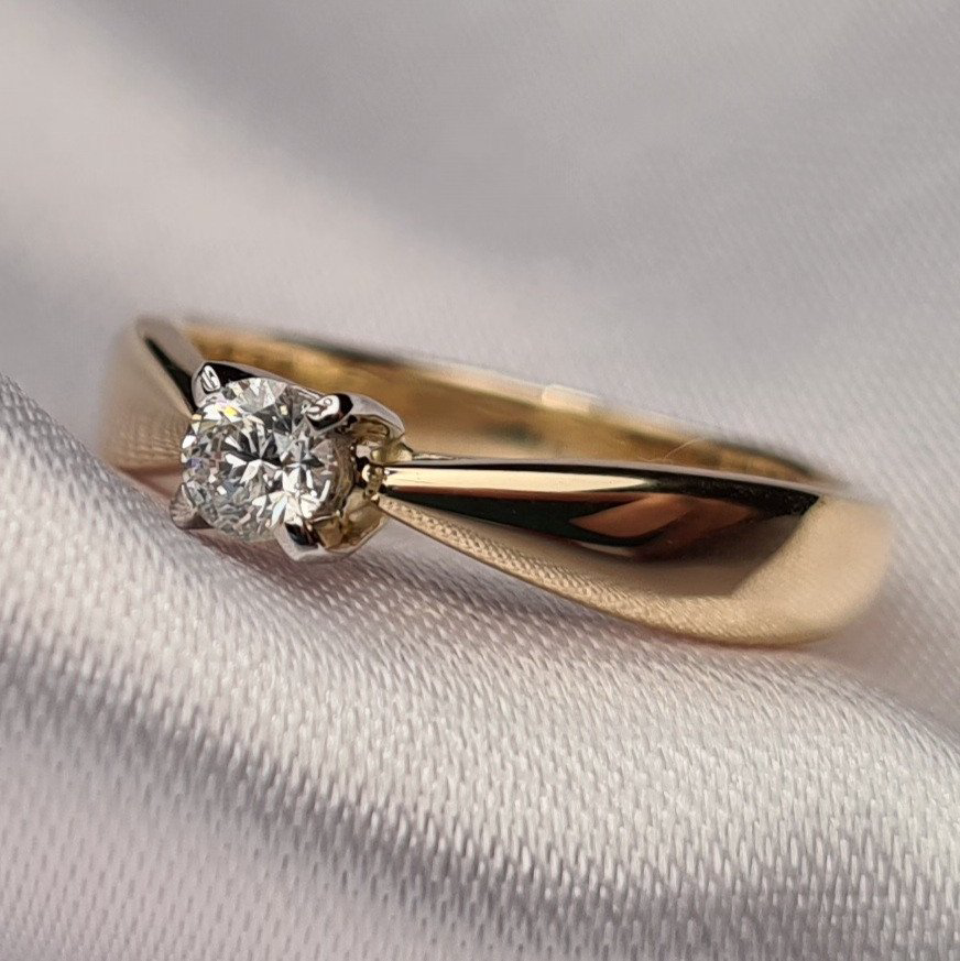 Кольцо Deimantas 84537276 16,5р 3,24гр 0,15ct. купить,NaN