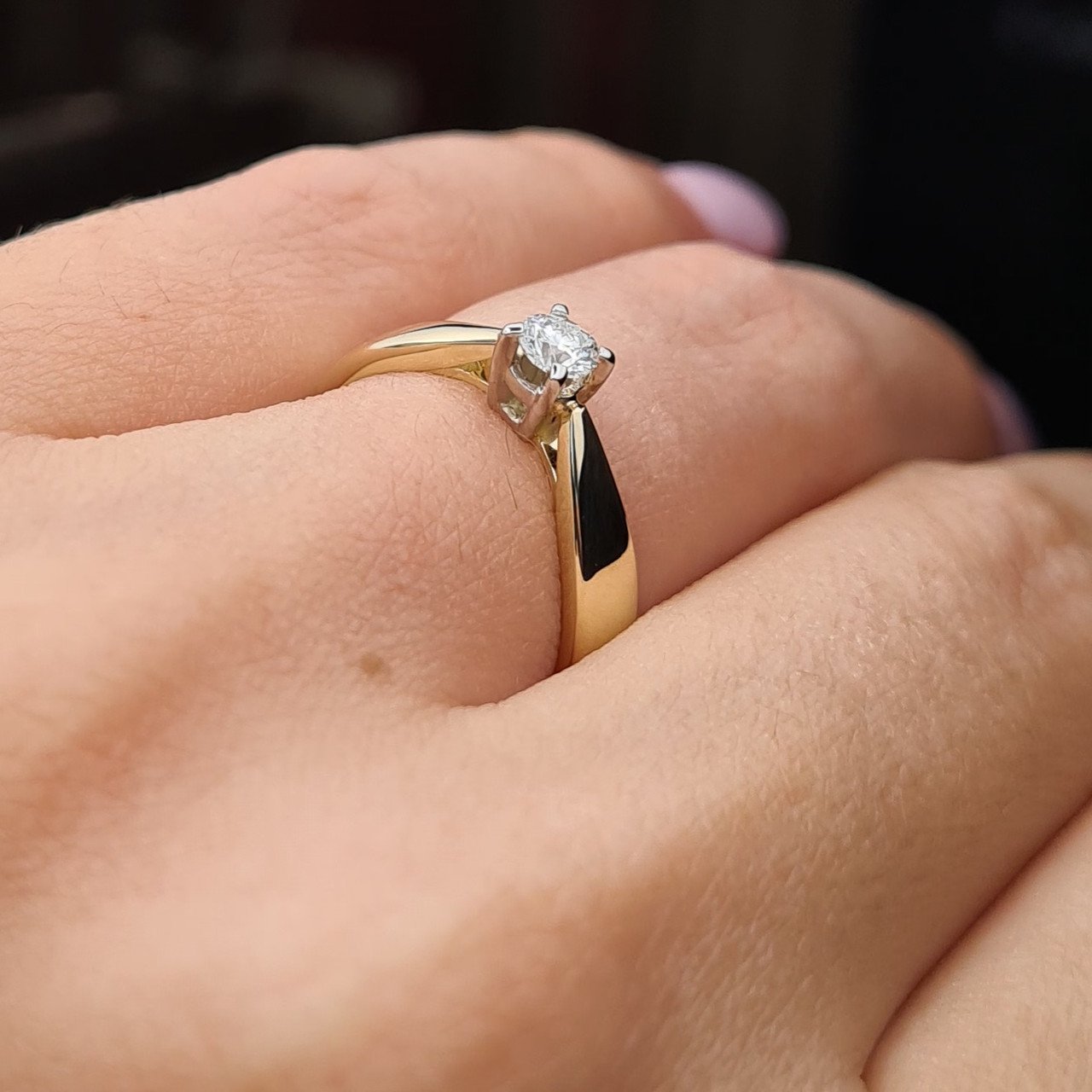 Кольцо Deimantas 84537276 16,5р 3,24гр 0,15ct. купить,NaN