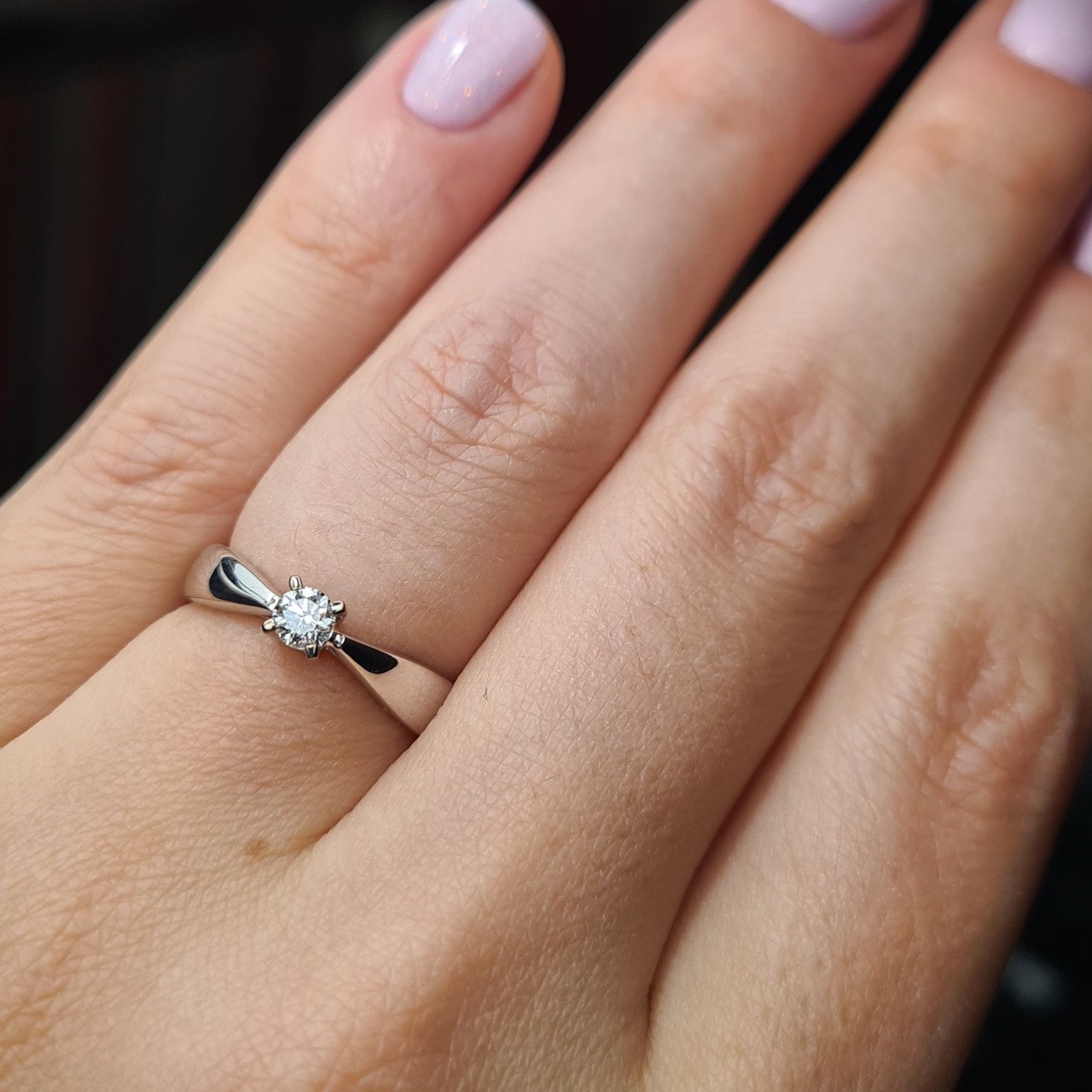 Кольцо Deimantas 84537263 16,5р 2,83гр 0,17ct. купить,NaN