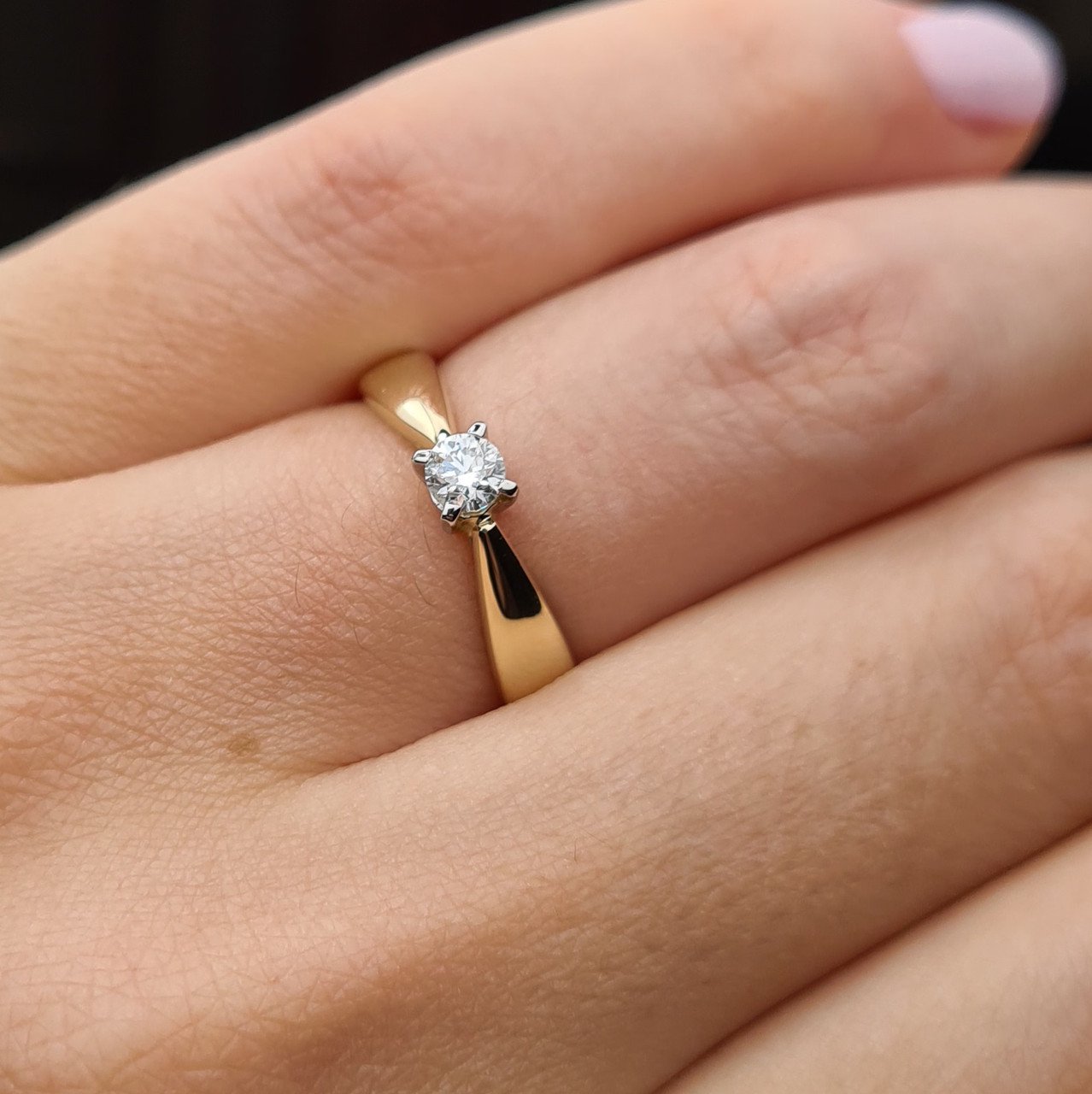 Кольцо Deimantas 84537276 16,5р 3,24гр 0,15ct. купить,NaN