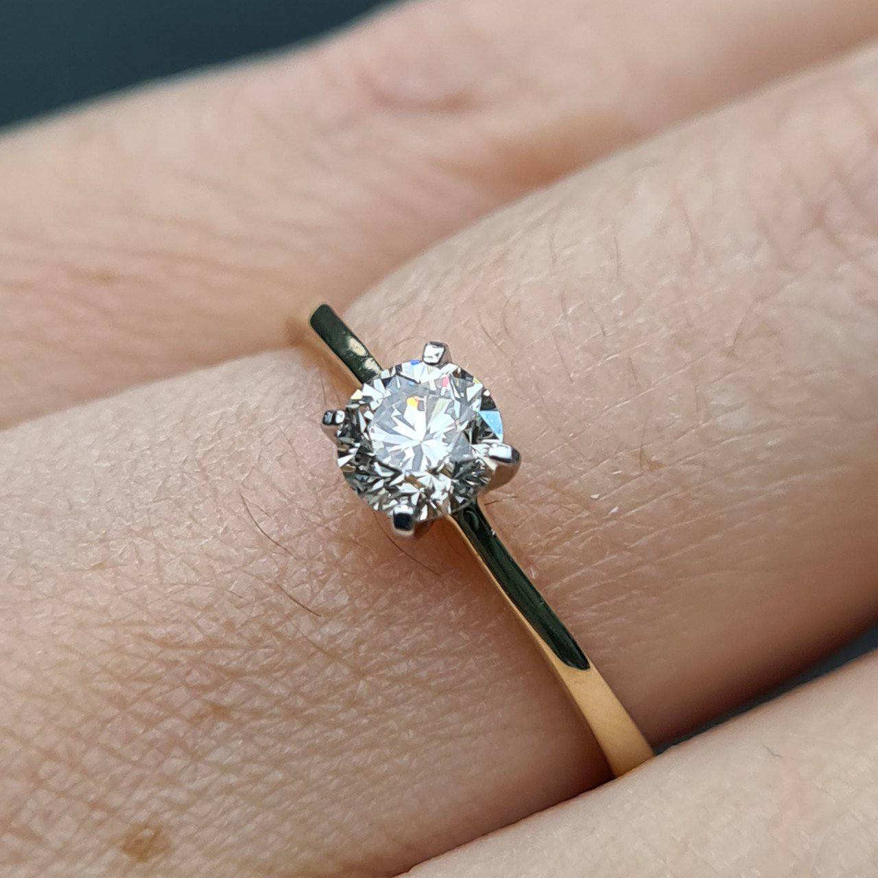 Кольцо Deimantas 94580380 17,5р 1,54гр 0,48ct. купить,NaN
