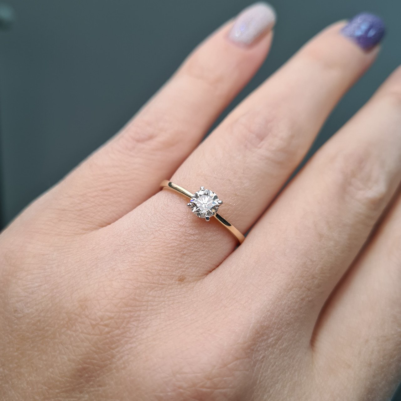 Кольцо Deimantas 94580380 17,5р 1,54гр 0,48ct. купить,NaN