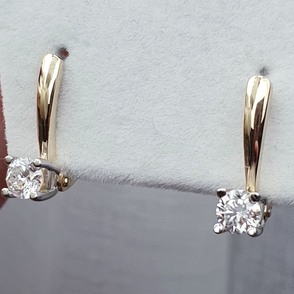 Серьги Deimantas 84556193 2,16гр 0,35ct. купить,NaN