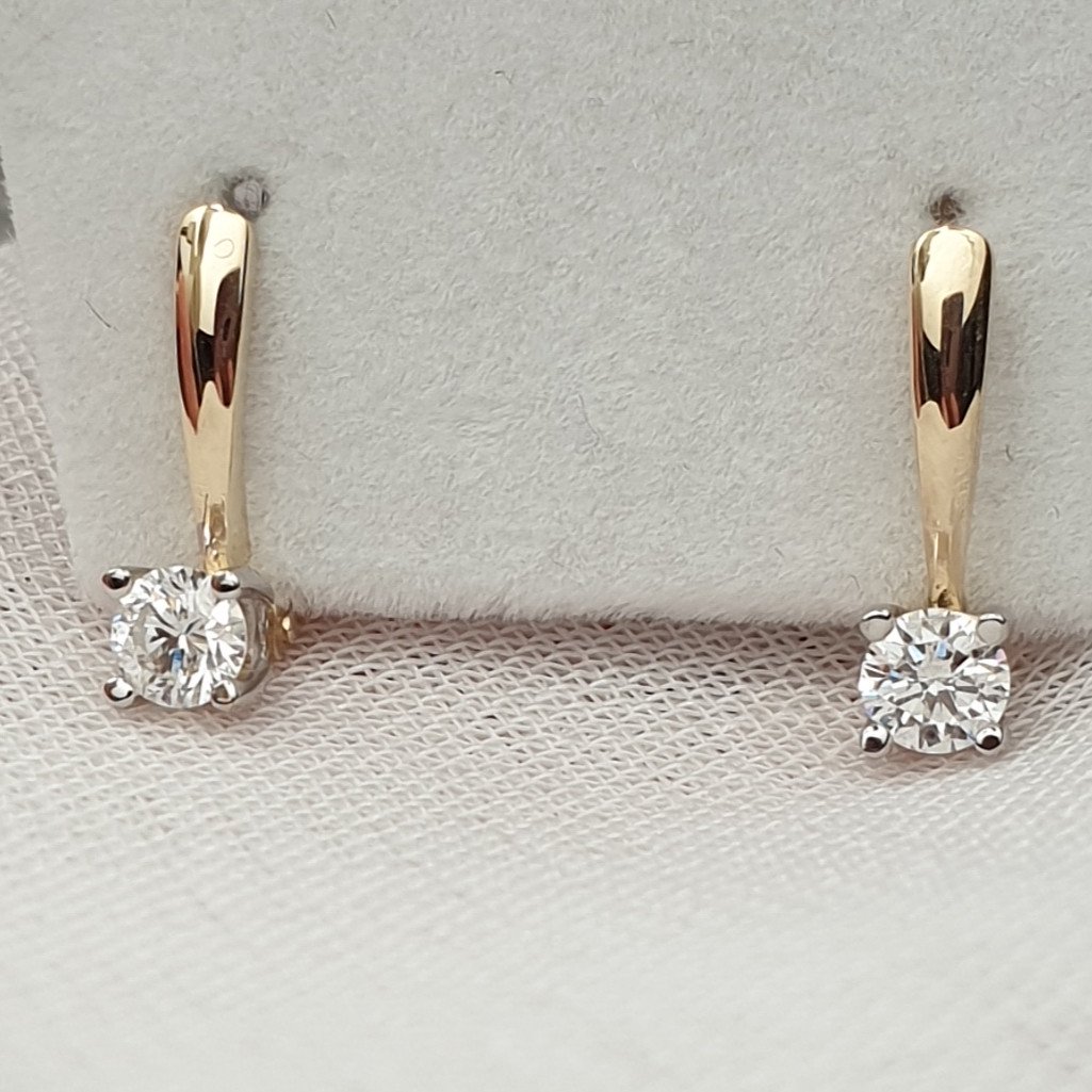 Серьги Deimantas 84556193 2,16гр 0,35ct. купить,NaN