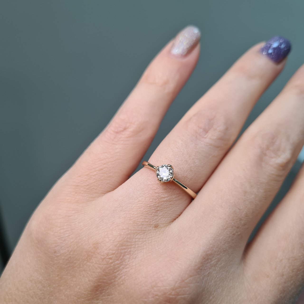 Кольцо Deimantas 94580404 17р 1,43гр 0,43ct. купить,NaN