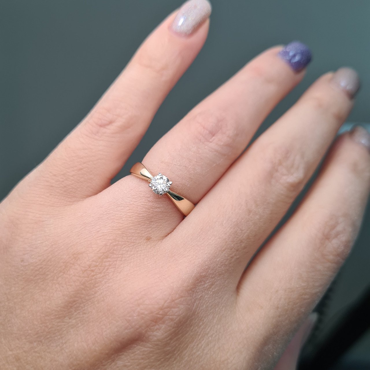 Кольцо Deimantas 94580409 16,5р 2,64гр 0,36ct. купить,NaN