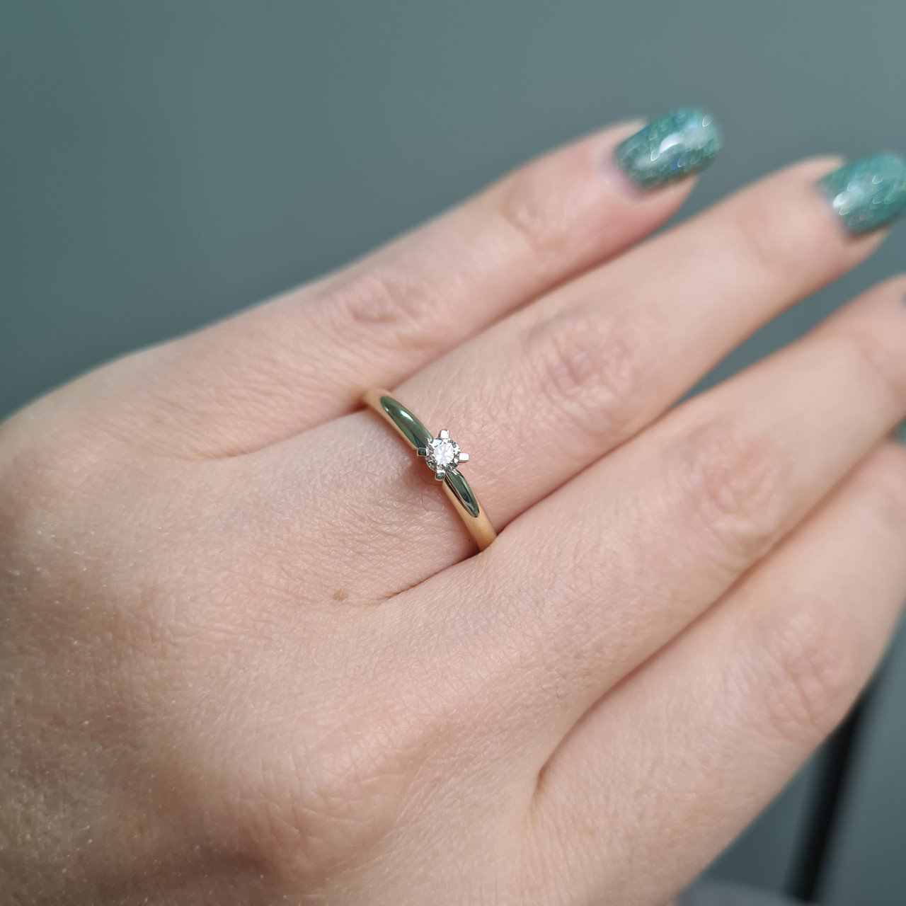 Кольцо Deimantas 96412160 17р 2,14гр 0,14ct. купить,NaN
