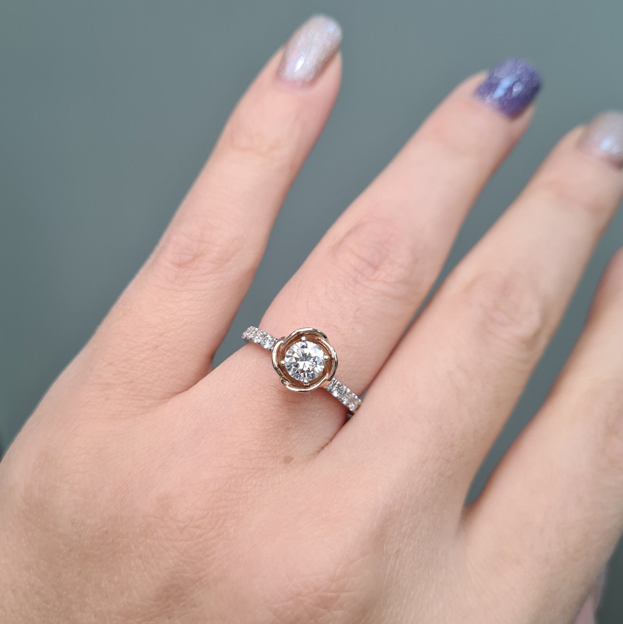 Кольцо Deimantas 94696085 16,5р 3,32гр 0,77ct. купить,NaN