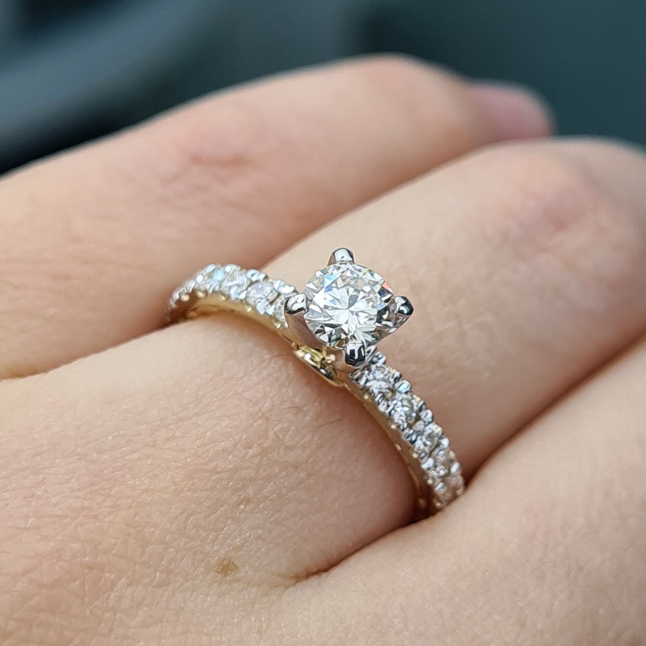 Кольцо Deimantas 87308356 16,5р 3,33гр 0,85ct. купить,NaN
